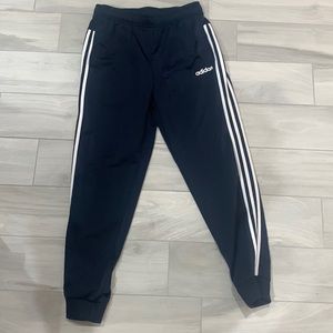 adidas sweat pants size m navy blue